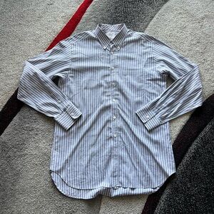 Billy Reid Striped Cotton Standard Cut Shirt